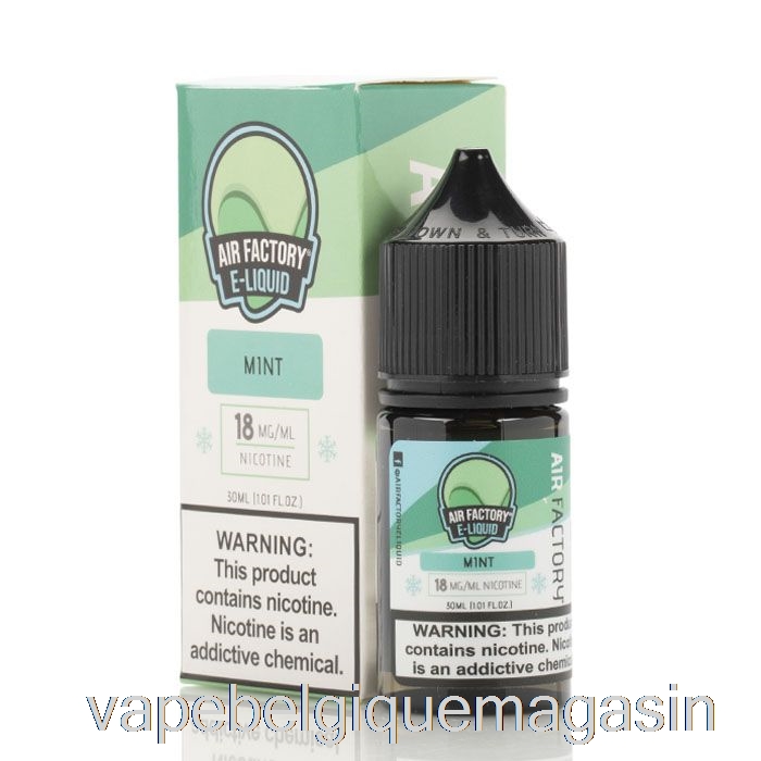 Vape Belgique Menthe - Eliquides Sels D'air Factory - 30ml 50mg